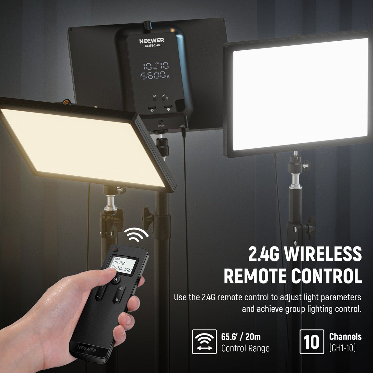 NEEWER GL25B 12.9" Streaming Key Light