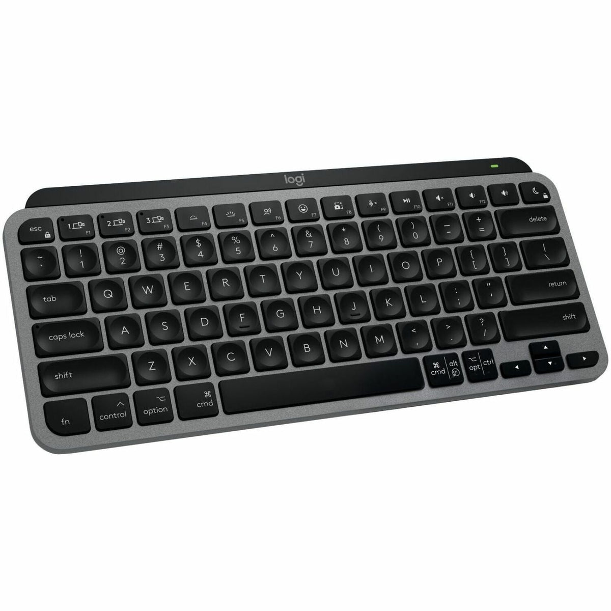 Logitech MX Keys Mini for Mac Minimalist Wireless Keyboard Compact, Bluetooth, Backlit Keys, USB-C, Fast - Space Gray - 920-012644