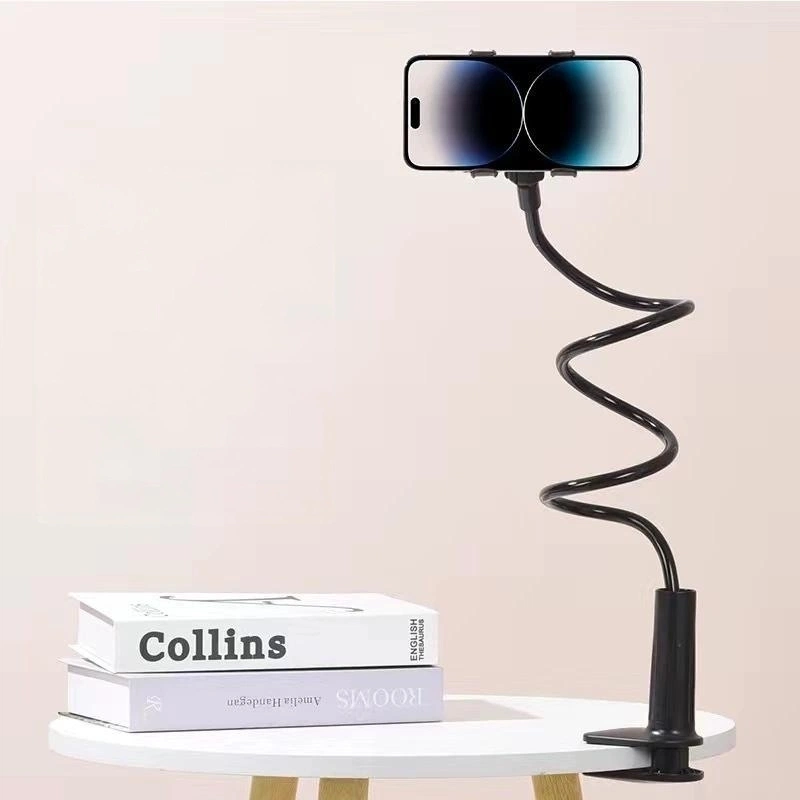 1.2m Universal Gooseneck Phone Holder, Flexible Extra Long Arm Clip Phone Stand for Bed, Desk & Bedroom