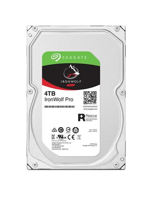 Seagate ST4000NT001 IronWolf Pro 4TB SATA-6Gbps 7200RPM 3.5-Inch Hard Drive