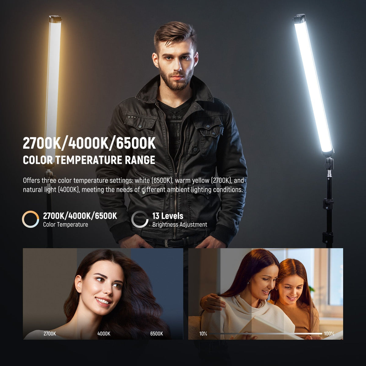 NEEWER BASICS SL50 21" Magnetic Handheld RGB Light Wand