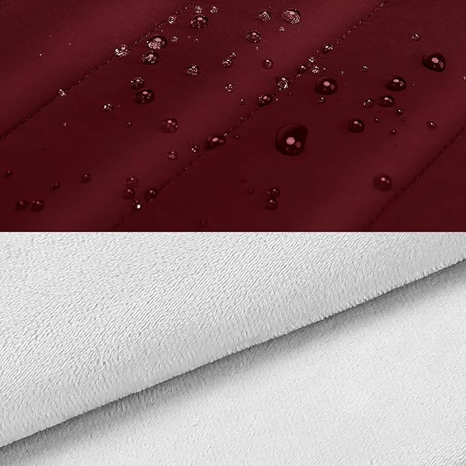 MOSISO 13.3 inch Laptop Case, 13-13.3 inch Puffy Laptop Sleeve Compatible with MacBook Air 13 13.6 M4 M3 M2 M1/Pro 13/Pro 14, HP Dell ASUS Lenovo,Polyester Horizontal Bag with Small Case, Red