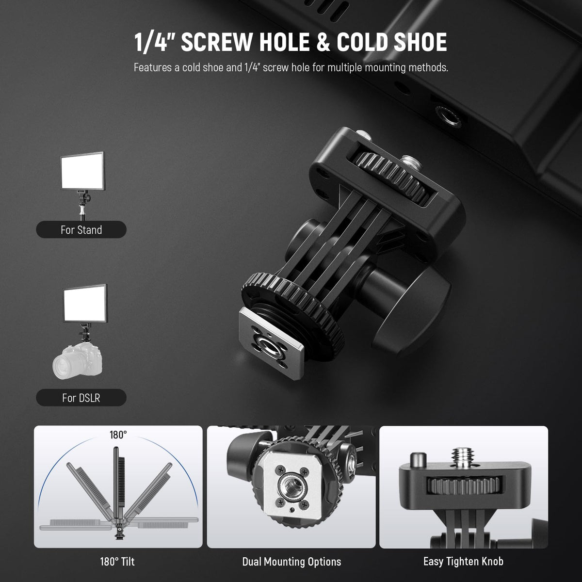 NEEWER 192 LED Video Light Panel, 20W Ultra Thin Bi Color Dimmable DSLR Camera Soft Light, 8000mAh Built in Lithium Battery, 3200-5600K CRI97+, Key Lighting for Studio Photography Recording Streaming