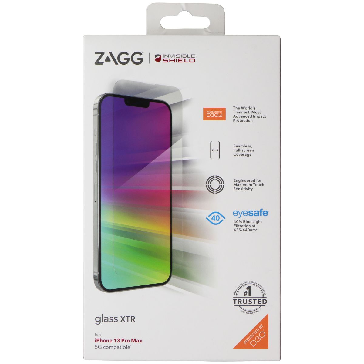 ZAGG Invisible Shield (Glass XTR) Screen Protector for iPhone 13 Pro Max - Clear